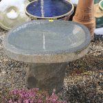 Short Granite Bird Bath A short granite bird bath