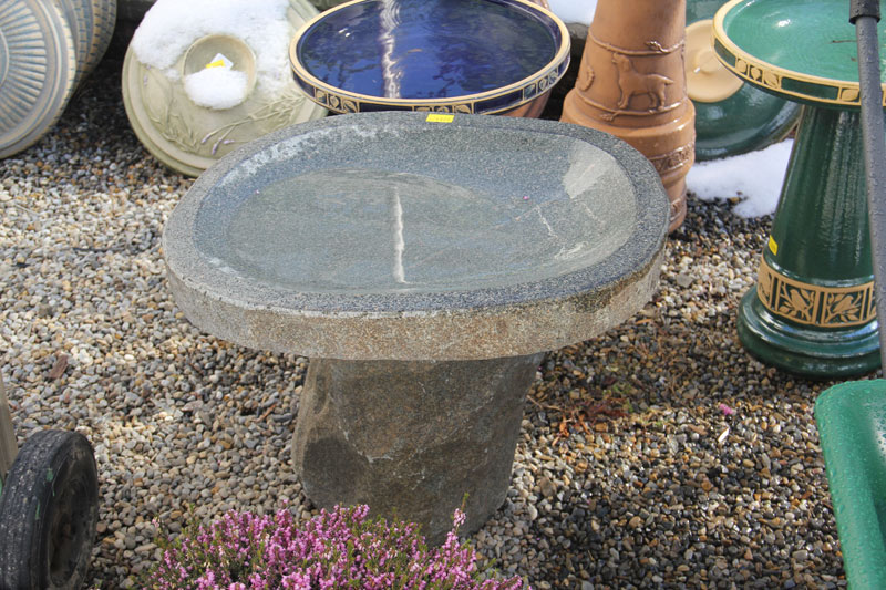 Ceramic Granite & Concrete Bird Baths Country Mile Gardens