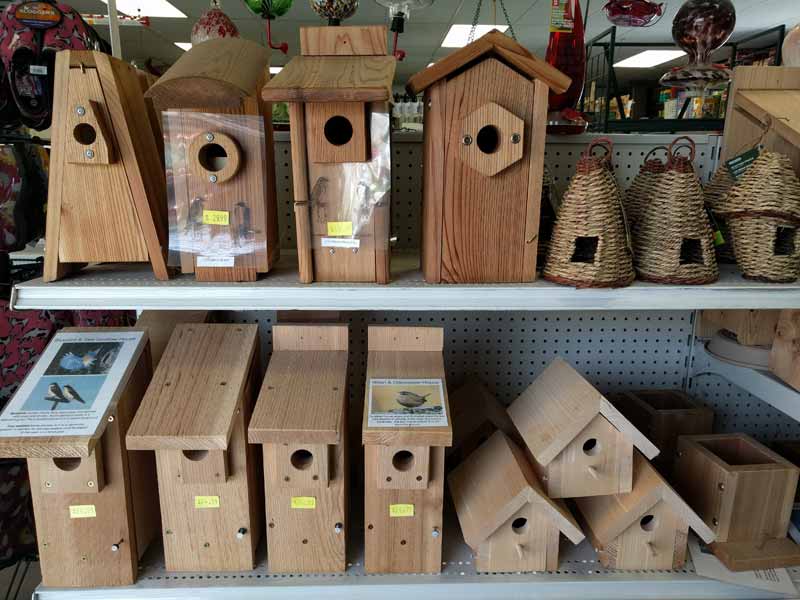 Birdhouses, Bird Feeders, and Seed Country Mile Gardens